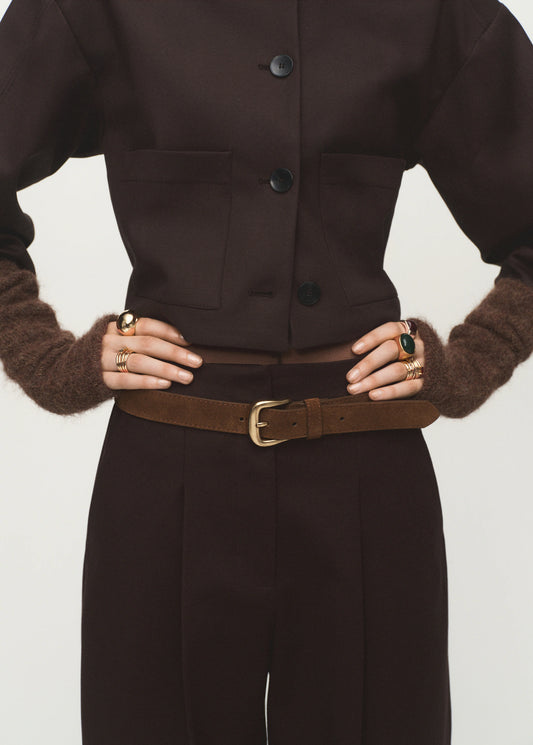 Cropped Jacket With Pockets