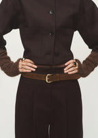 Cropped Jacket With Pockets