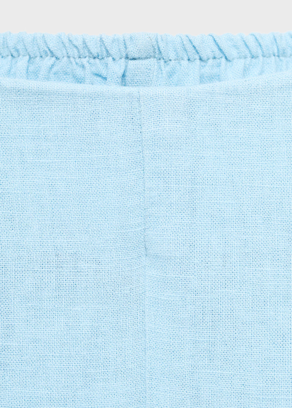 Cropped Linen Blend Trousers