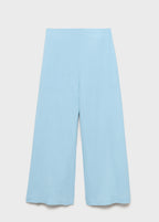 Cropped Linen Blend Trousers