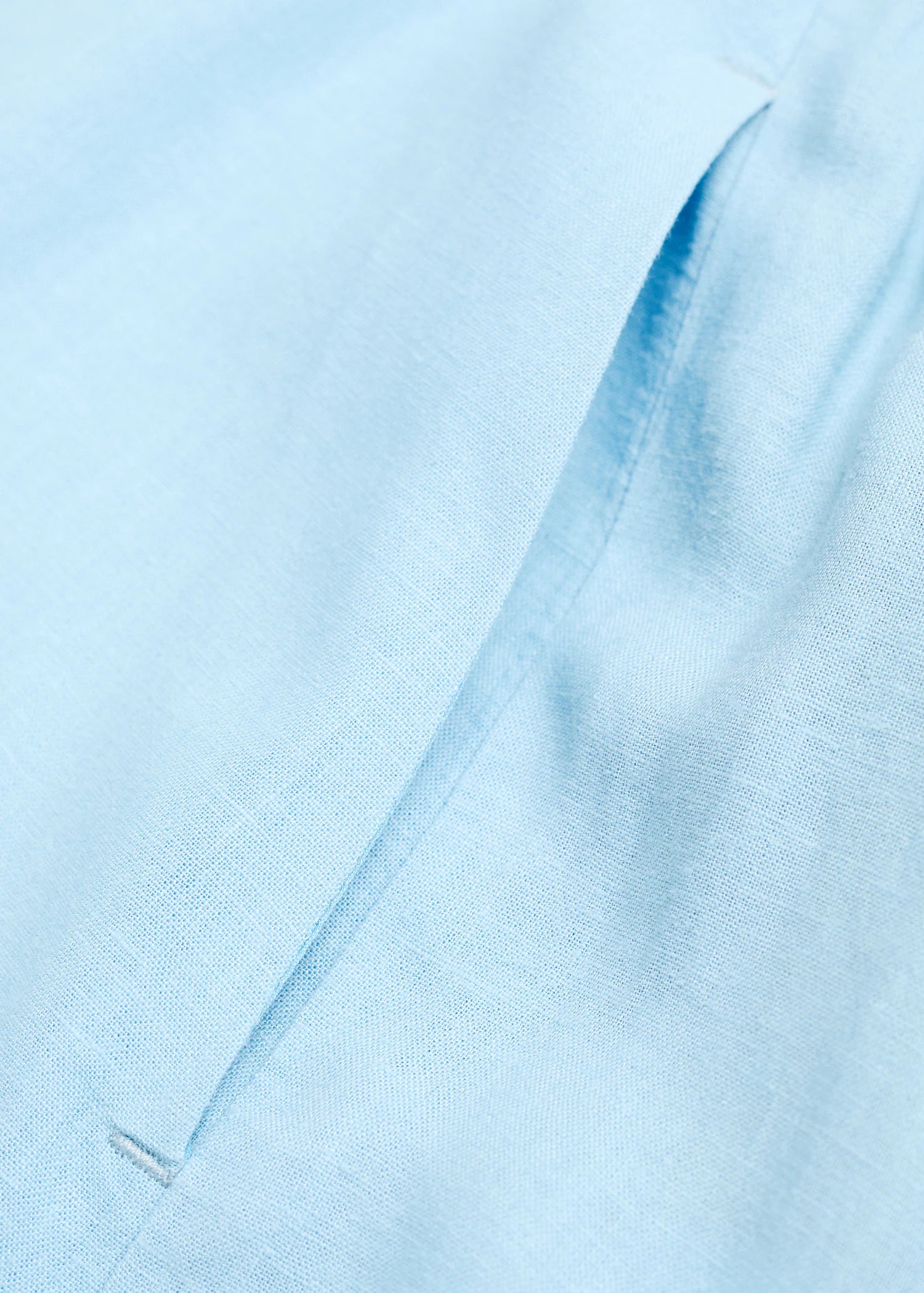 Cropped Linen Blend Trousers