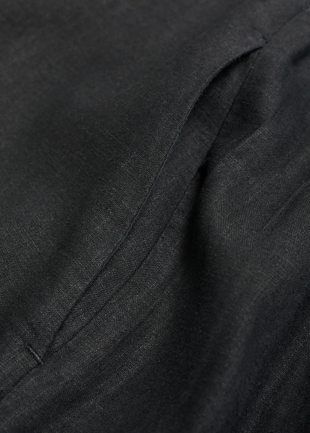 Cropped Linen Blend Trousers