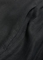 Cropped Linen Blend Trousers