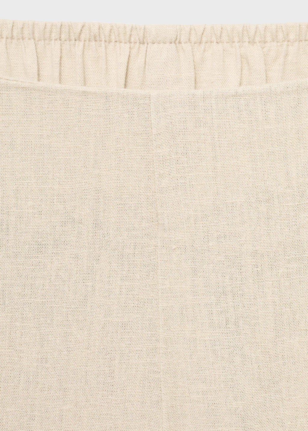 Cropped Linen Blend Trousers