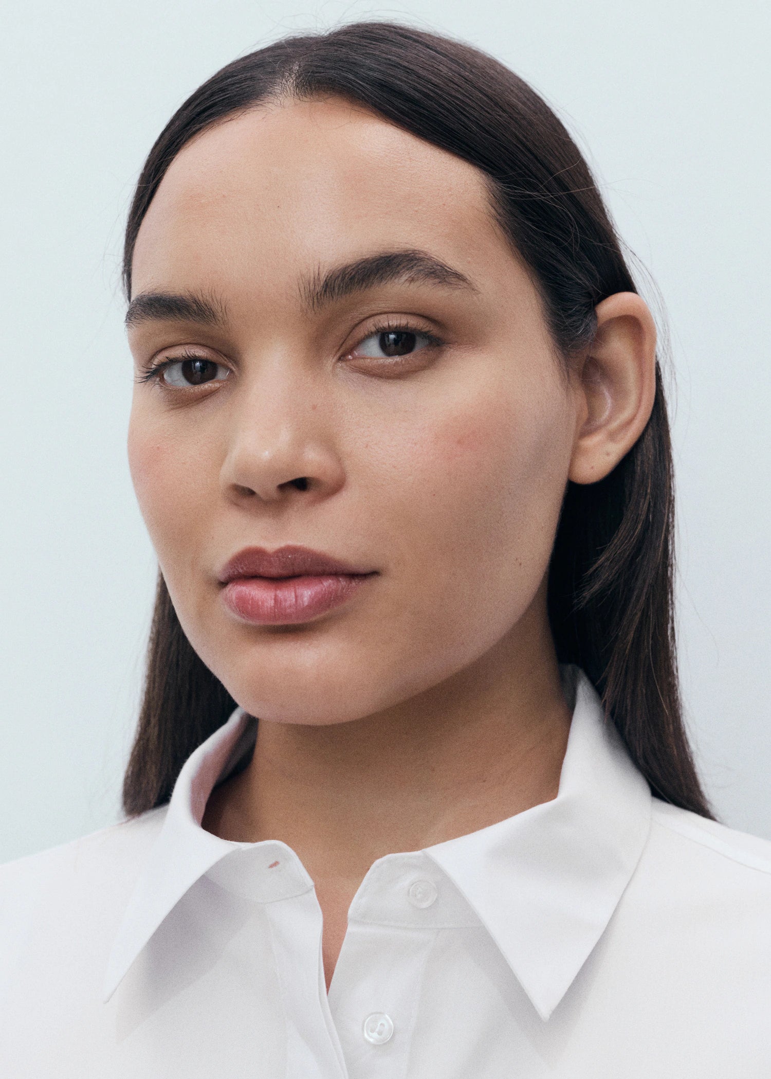 Cropped Poplin Shirt