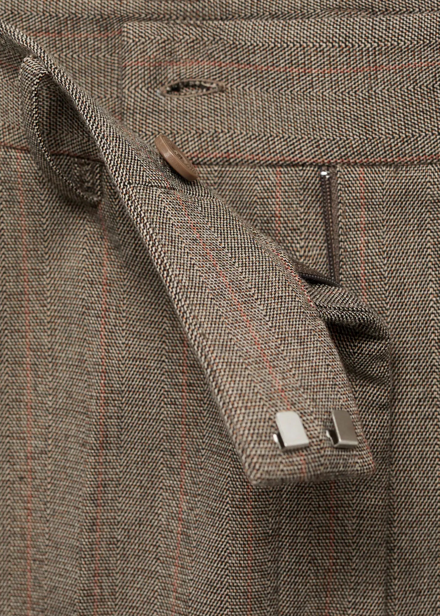 Cropped Tailored Pinstripe Trousers