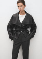 Cropped Tailored Pinstripe Trousers