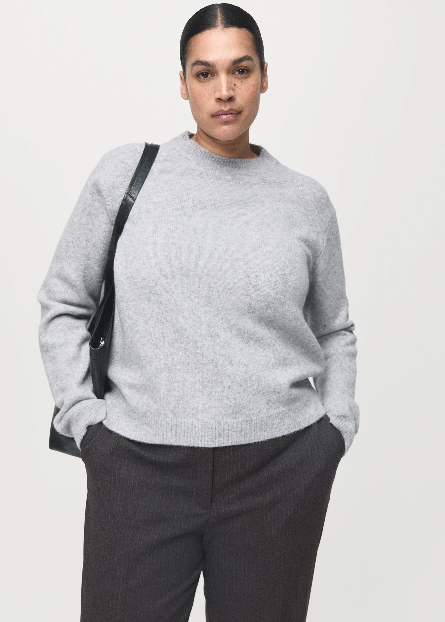 Cropped Tailored Pinstripe Trousers