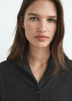 Cropped Wool Cardigan With Buttons