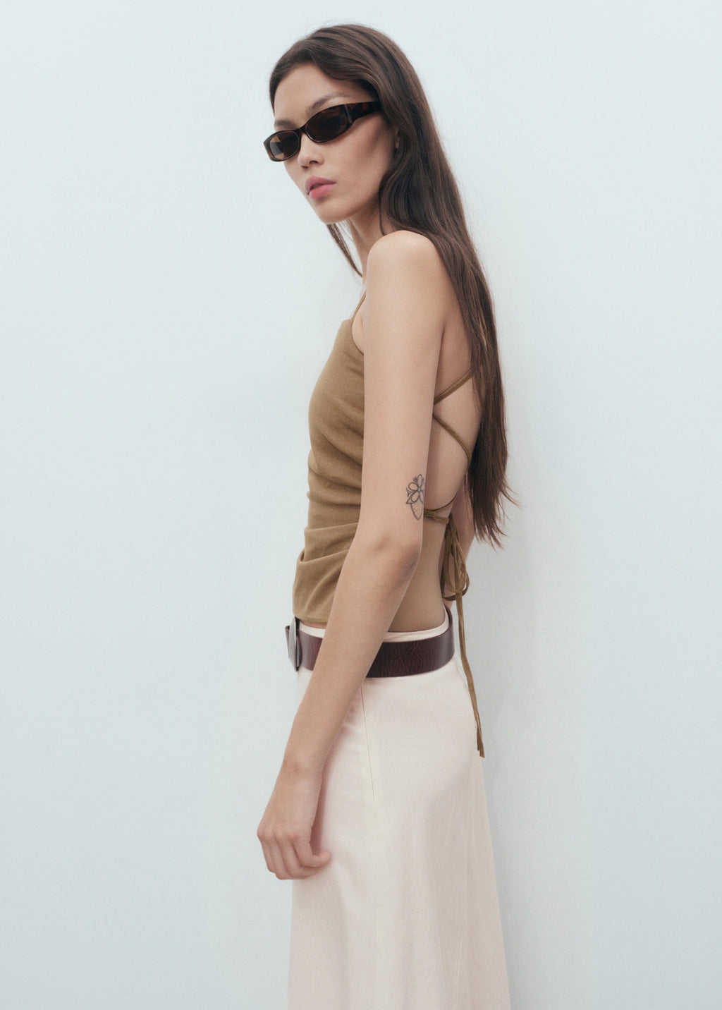 Cross Back Draped Top