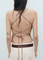 Cross Back Draped Top