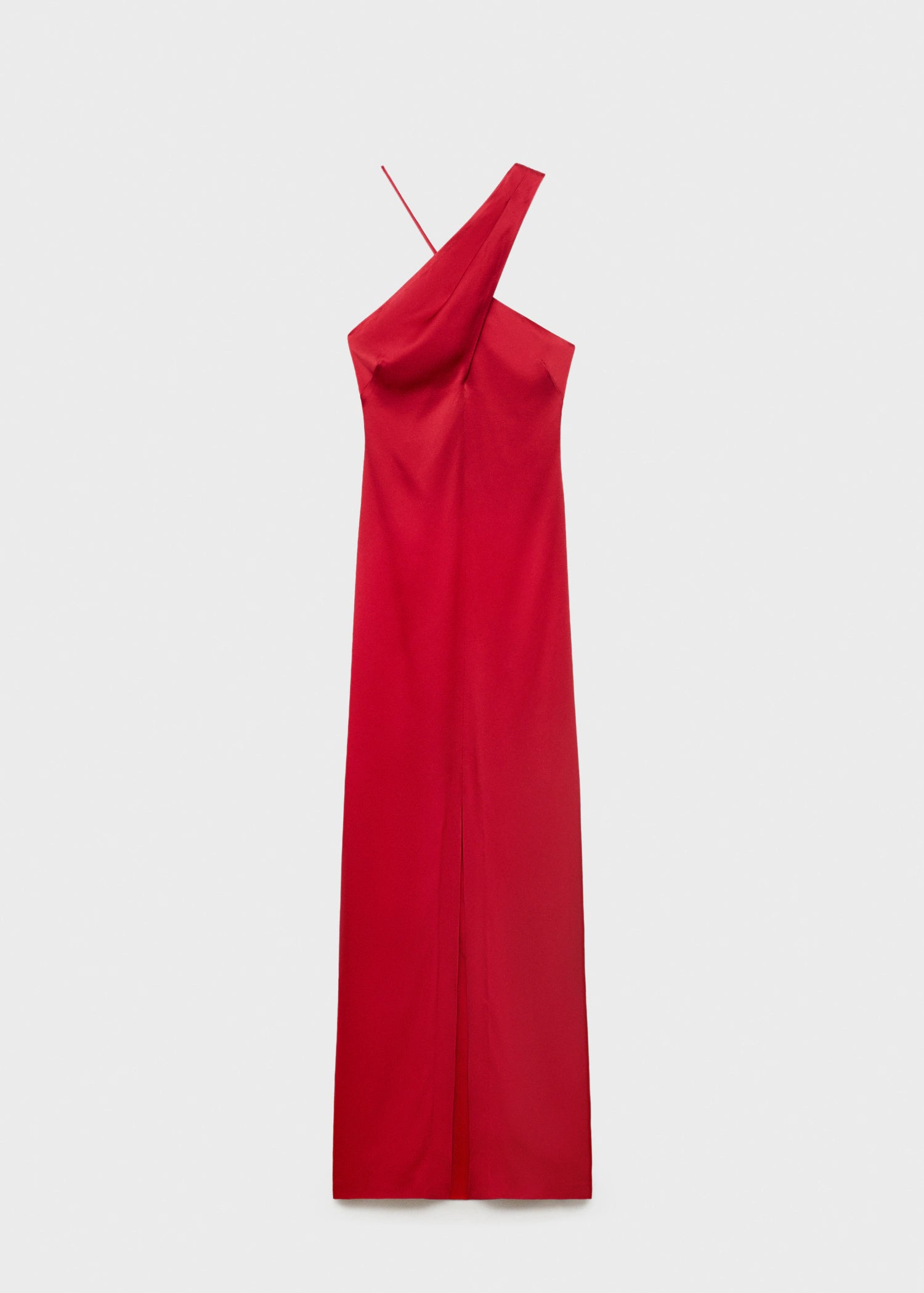 Cross Neckline Slit Dress