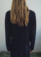 Cross Over Cardigan With Jewel Button