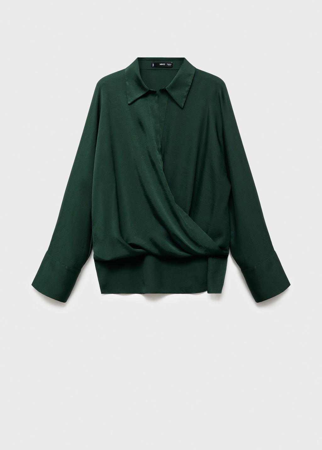 Cross Over Satin Blouse