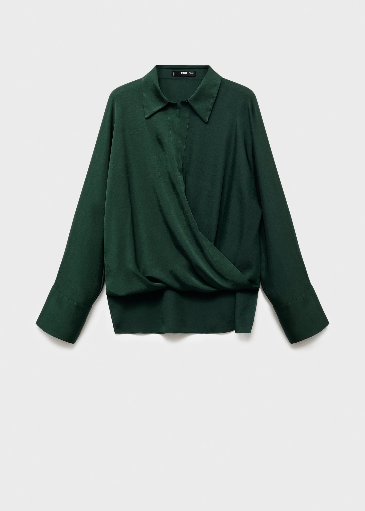 Cross Over Satin Blouse