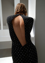 Crystal Open Back Dress