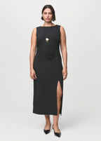 Cut Out Ruched Dress