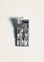 Dangling Earrings With Crystal Strips