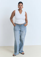 Danila Wide Leg High Rise Jeans