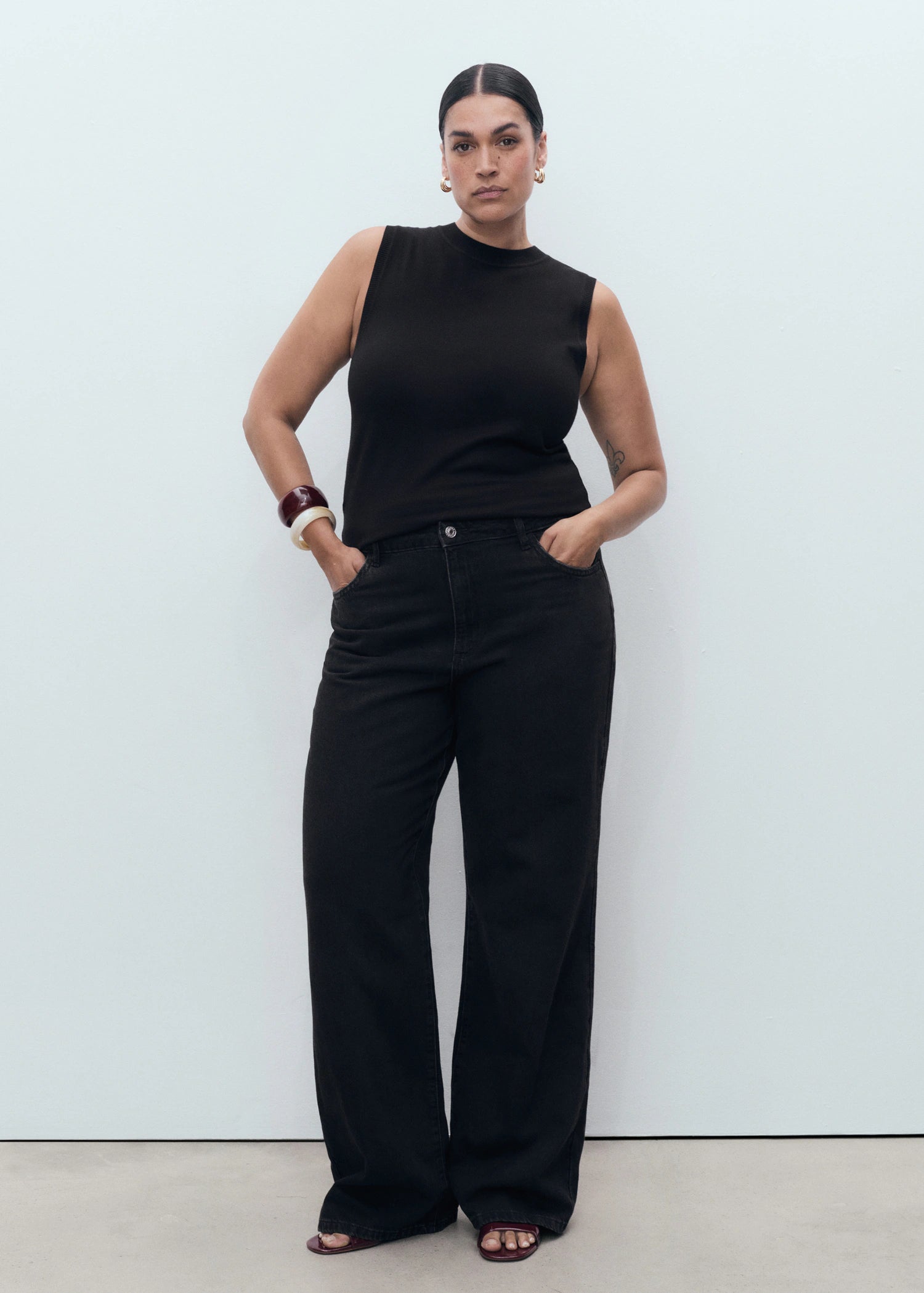 Danila Wide Leg High Rise Jeans