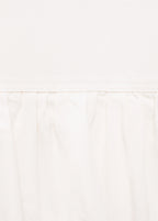 Denim Dress With Puffed Hem