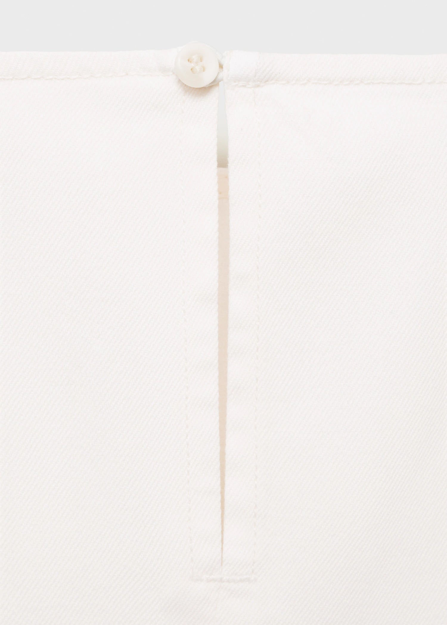 Denim Dress With Puffed Hem