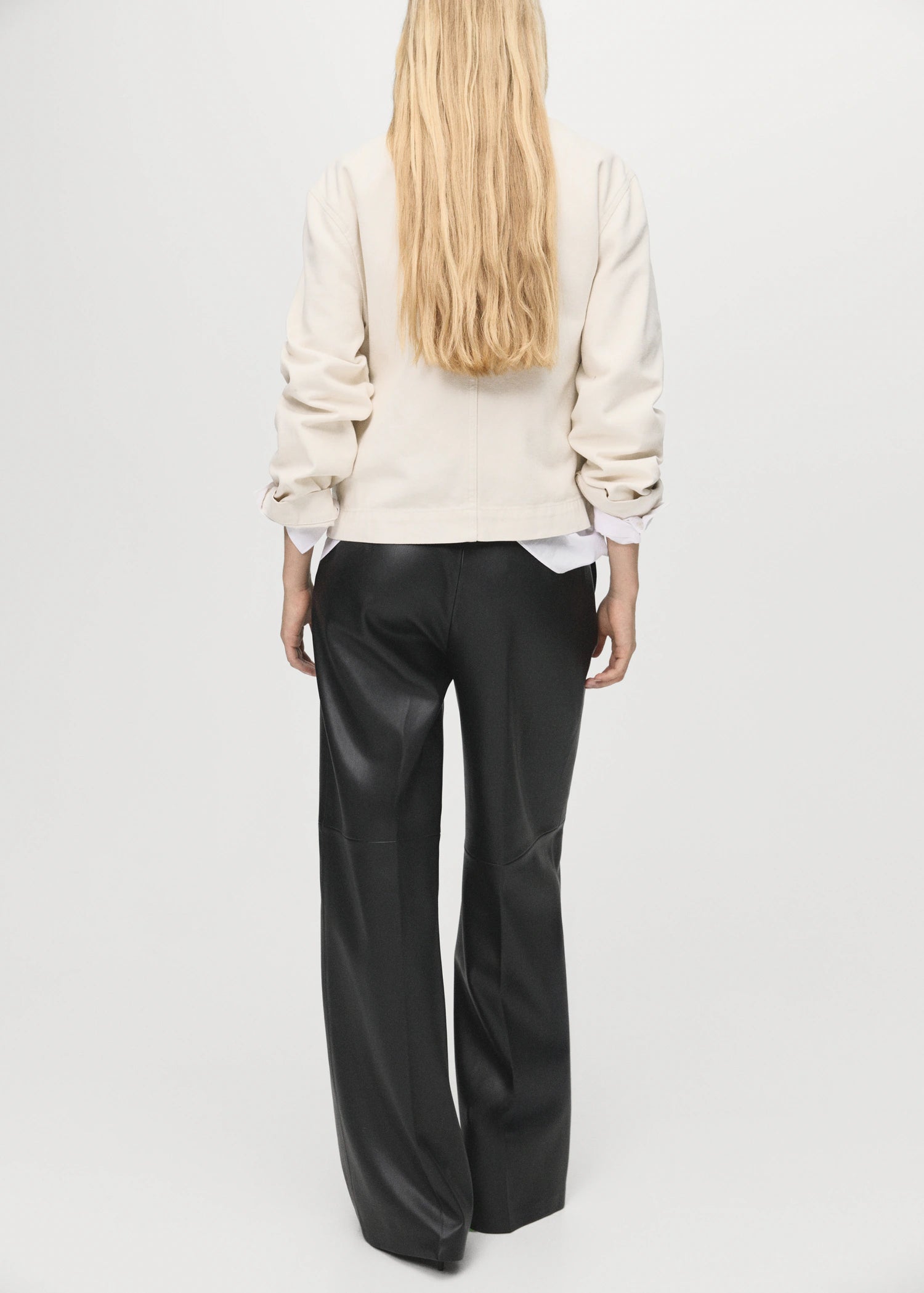 Denim Parka With Contrasting Collar