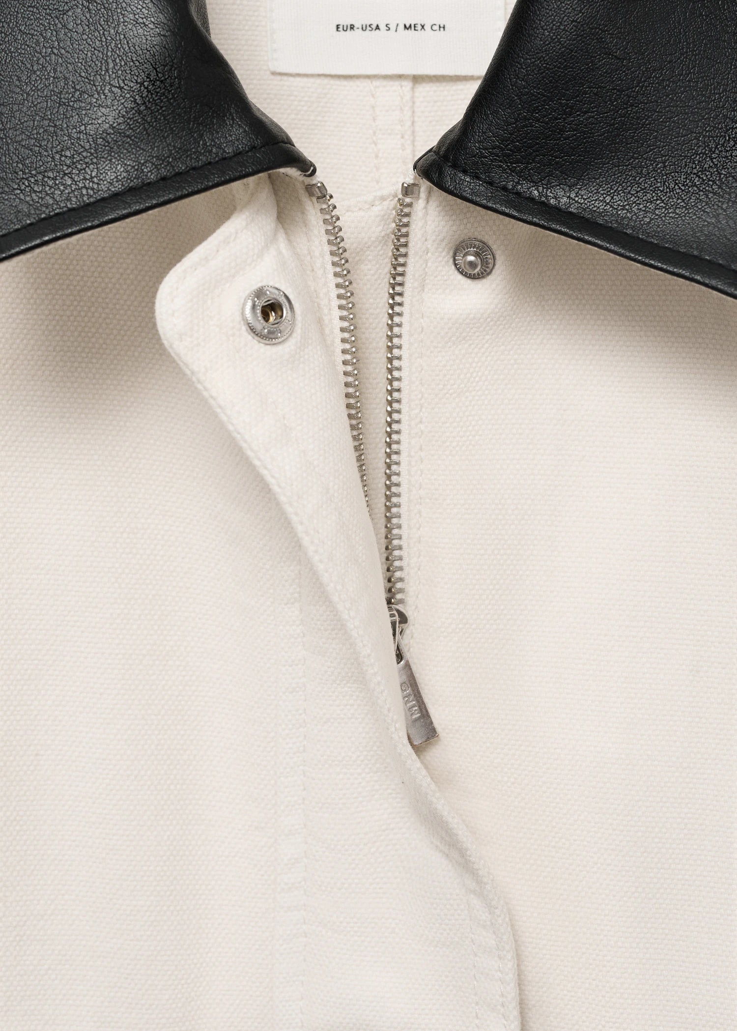 Denim Parka With Contrasting Collar