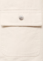 Denim Parka With Corduroy Collar