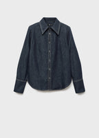 Denim Shirt With Seams