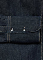 Denim Shirt With Seams
