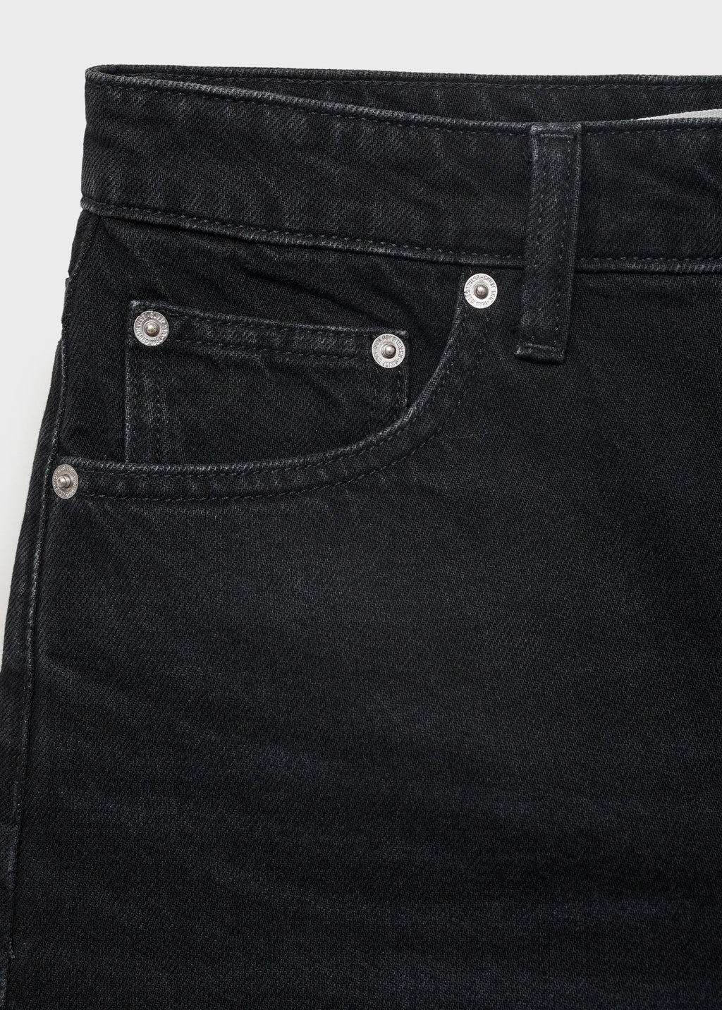 Denim Shorts With Frayed Hem