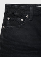 Denim Shorts With Frayed Hem
