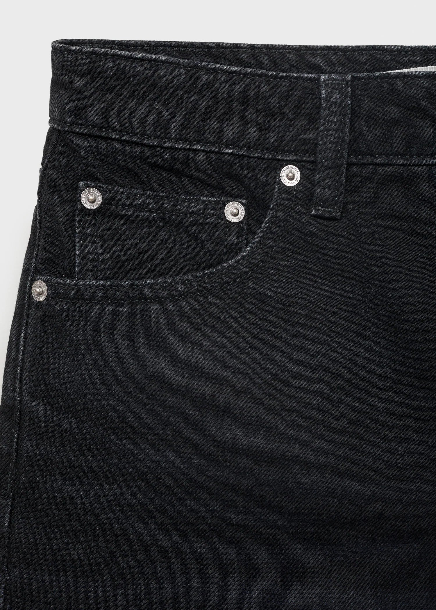 Denim Shorts With Frayed Hem