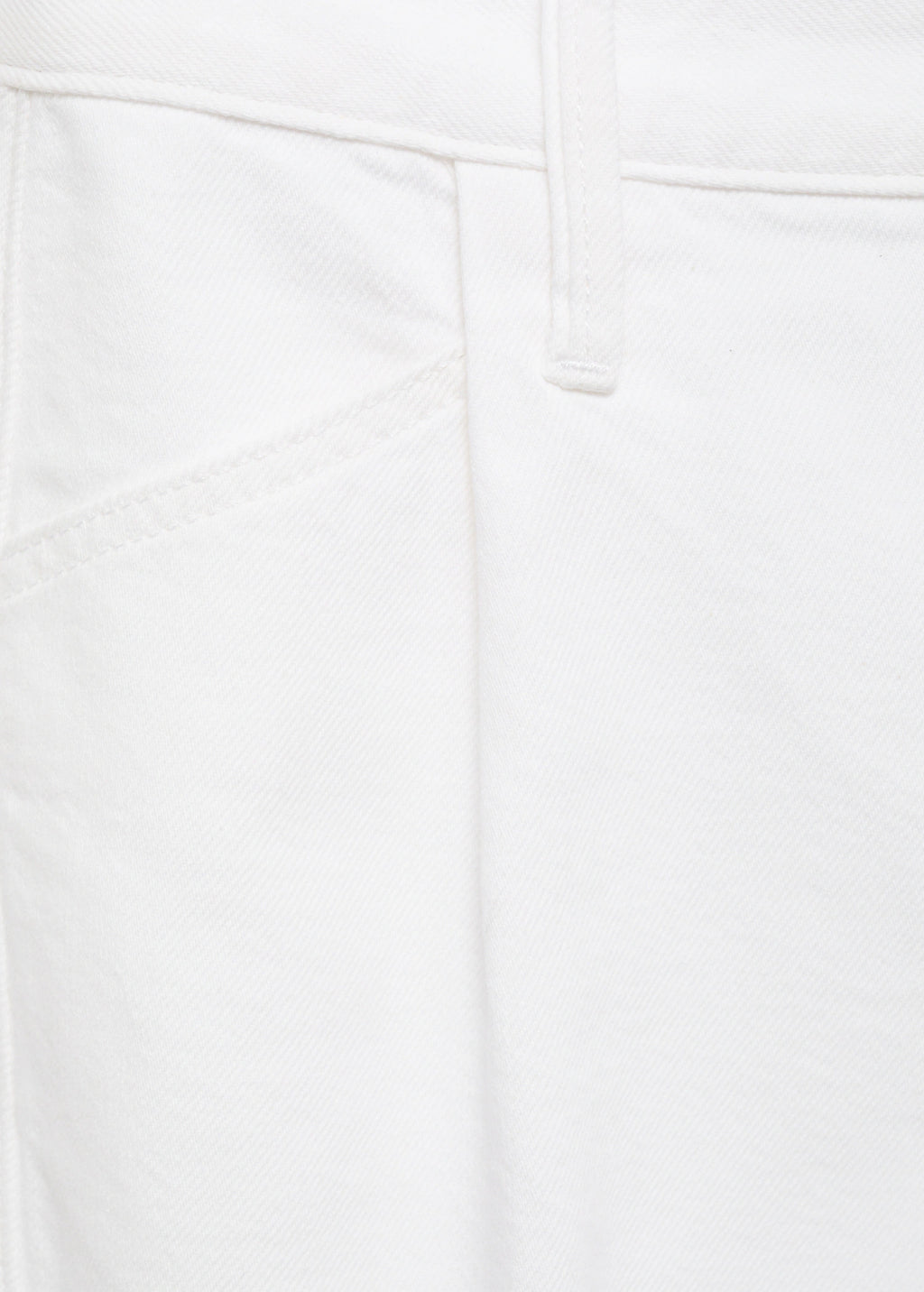 Denim Shorts With Frayed Hem And Pleats