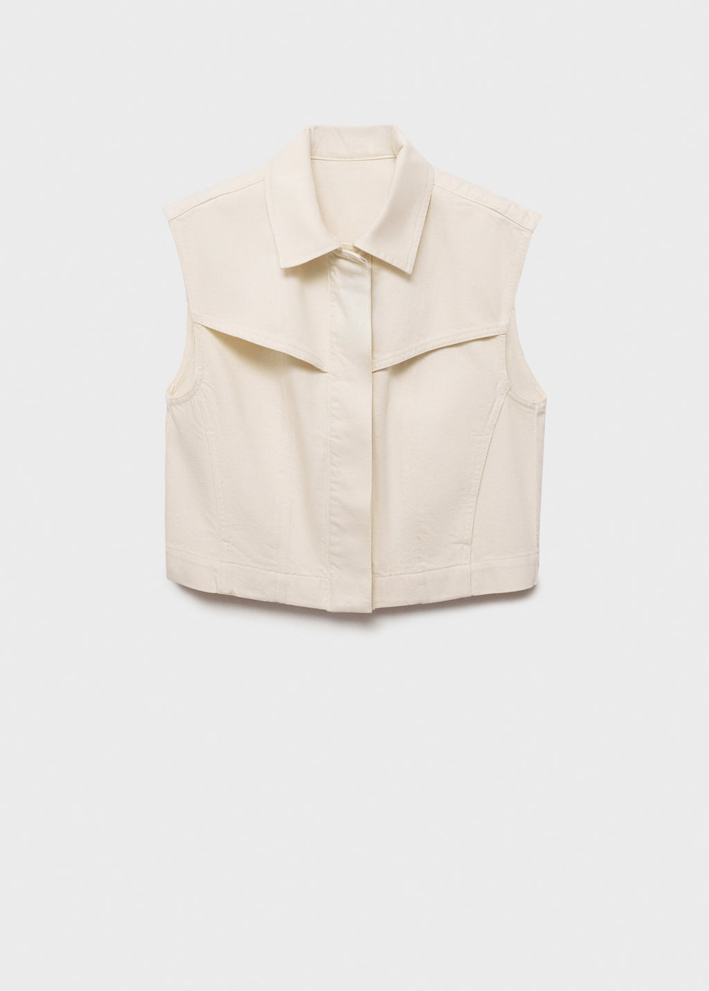 Denim Effect Waistcoat