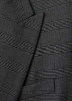 Double Breasted Check Suit Jacket