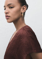 Double Breasted Crinkled Effect Waistcoat