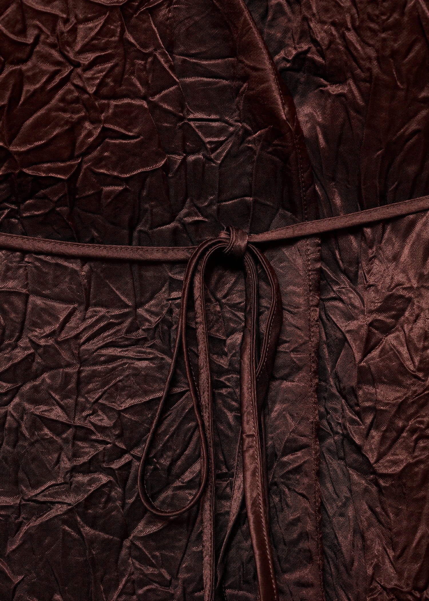 Double Breasted Crinkled Effect Waistcoat