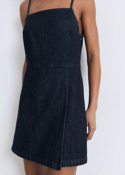 Double Breasted Denim Jumpsuit