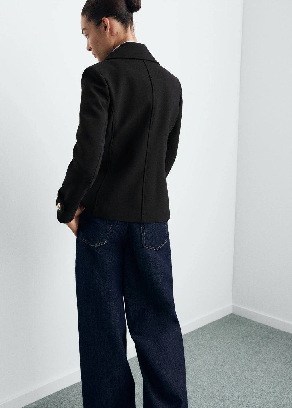 Double Breasted Jacket With Lapels