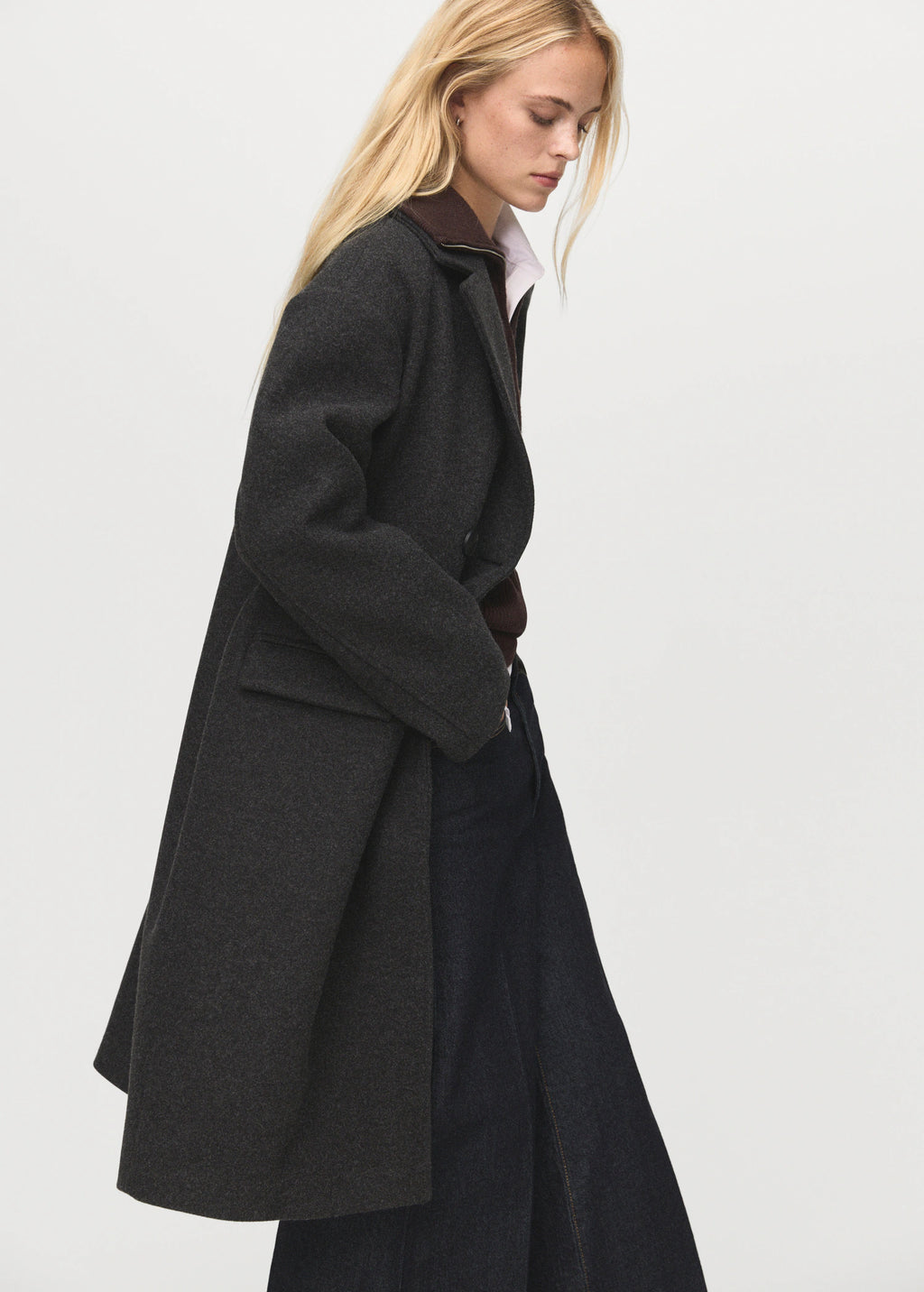 Double Breasted Midi Coat