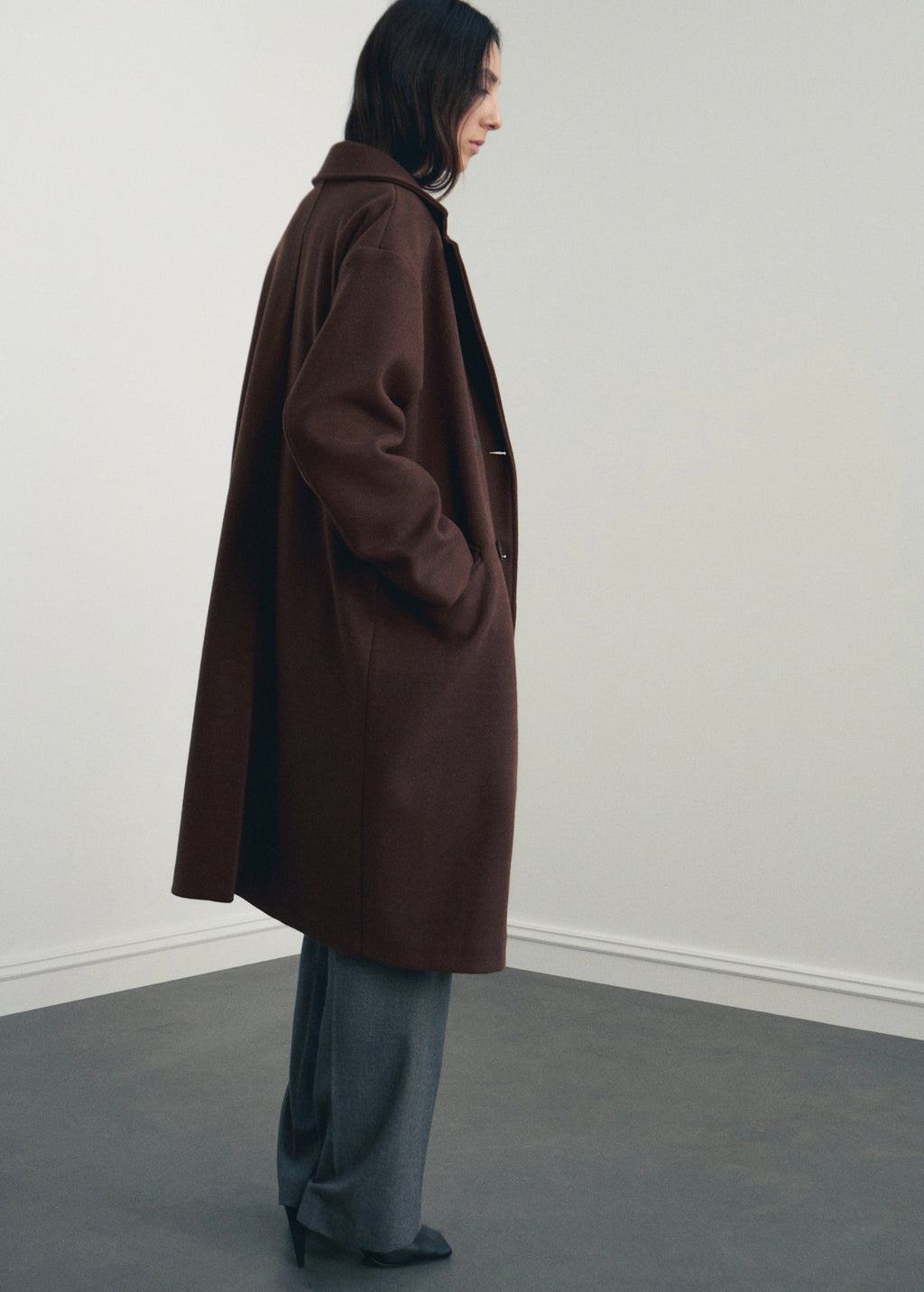 Double Breasted Midi Coat