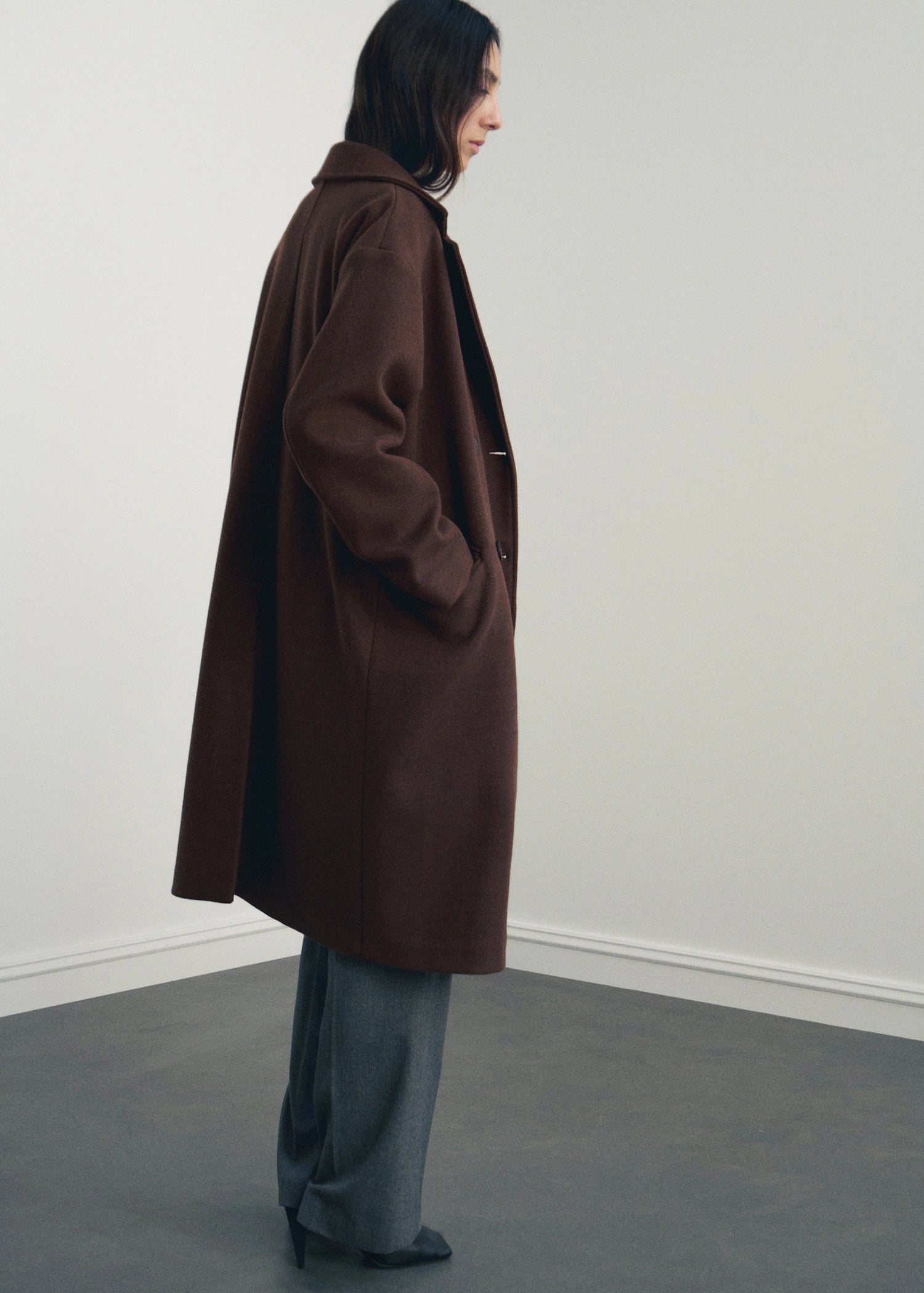 Double Breasted Midi Coat