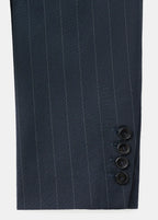 Double Breasted Pinstripe Suit Jacket