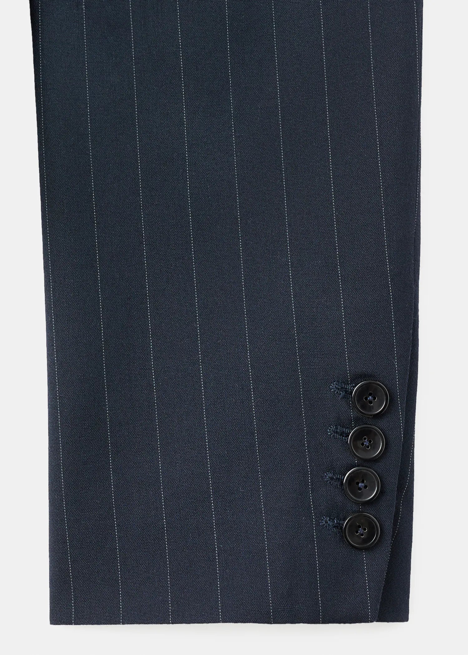 Double Breasted Pinstripe Suit Jacket