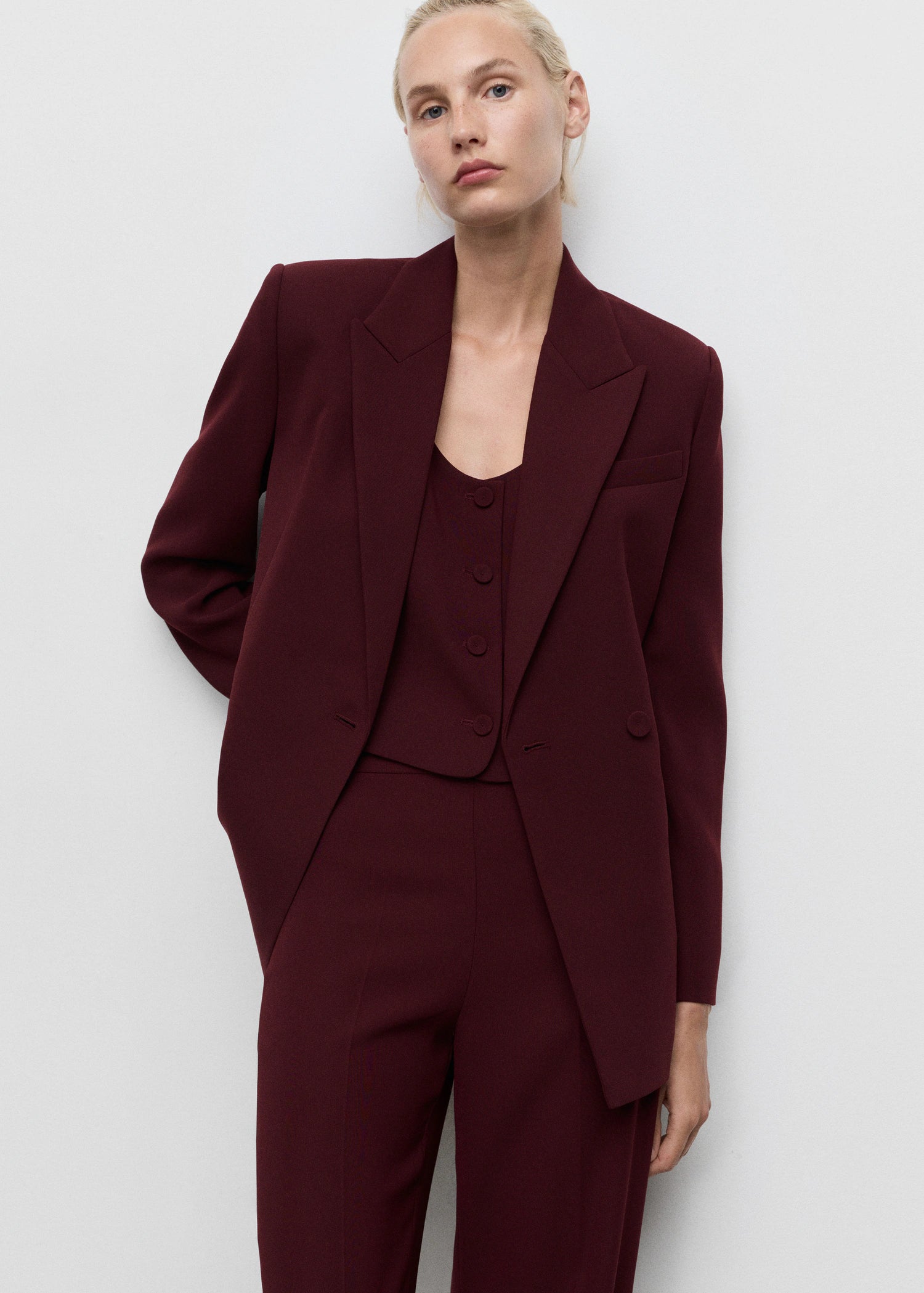 Double Breasted Suit Blazer