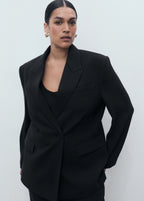 Double Breasted Suit Blazer