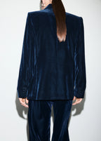 Double Breasted Velvet Jacket