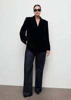 Double Breasted Velvet Jacket